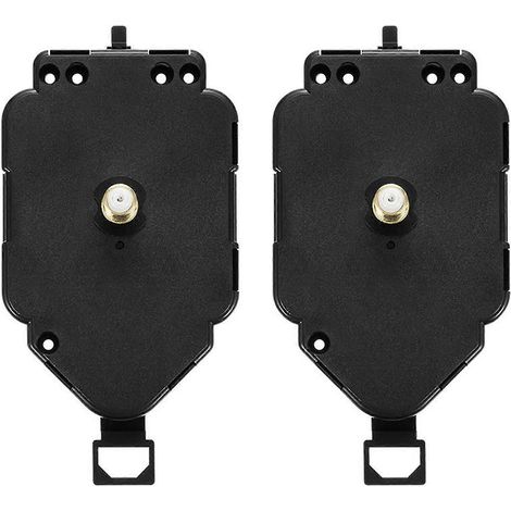 Kit de 2 mécanismes à quartz à pendule à monter soi-même pour horloge murale (12 mm) (1/5)