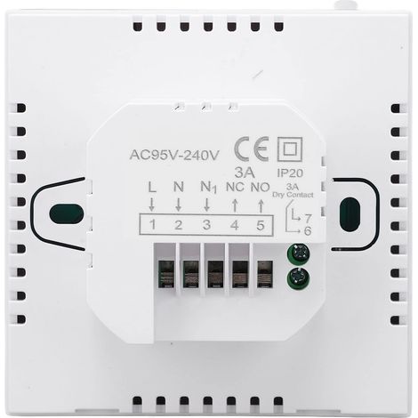 Termostato programmabile, termostato intelligente 100-240V per montaggio a incasso in casa (1/5)