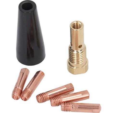 Kit de soudure MIG 7 pièces sans gaz, inclut buse et diffuseur en cuivre pour poste à souder (1/5)