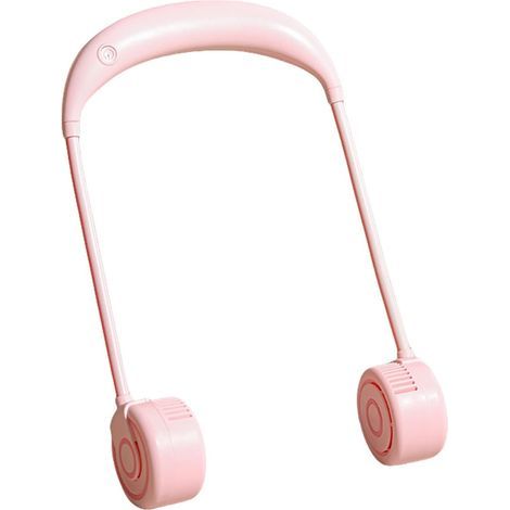 Ventilateur de cou, refroidisseur d'air pliable sans pales, rechargeable par USB, portable et réglable pour les voyages, les activités de plein air, les chantiers, les festivals, le camping, le sport (1/5)