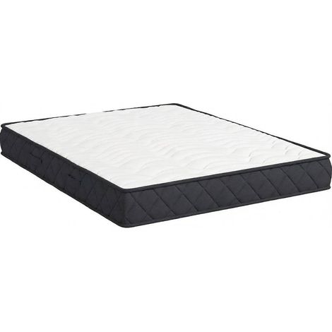 Doppelmatratze 140 x 190 cm aus Memory-Schaum, 20 cm hoch, Weiß/Grau, MODENUIT (1/4)