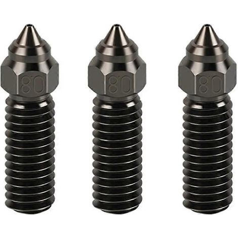 Düse aus gehärtetem Stahl für 3D-Drucker 0,4/0,6/0,8 mm kompatibel mit K1/K1Max - Langlebiger Druckkopf, präzises Ersatzteil für 0,8-mm-Düsen.