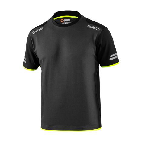 T-Shirt Tecnica da Lavoro Sparco Tucson Grigio-Giallo 2XL