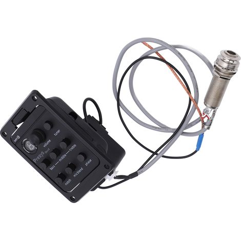 Hochempfindlicher Gitarrenvorverstärker mit Stimmgerät für Akustik- und E-Gitarren zum Üben und für Auftritte (1/5)