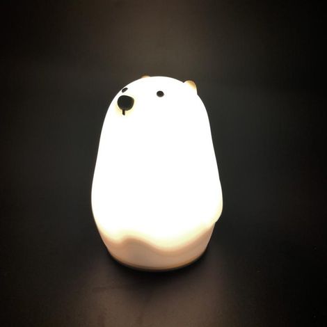 Eisbär-LED-Nachtlicht mit Farbwechsel
