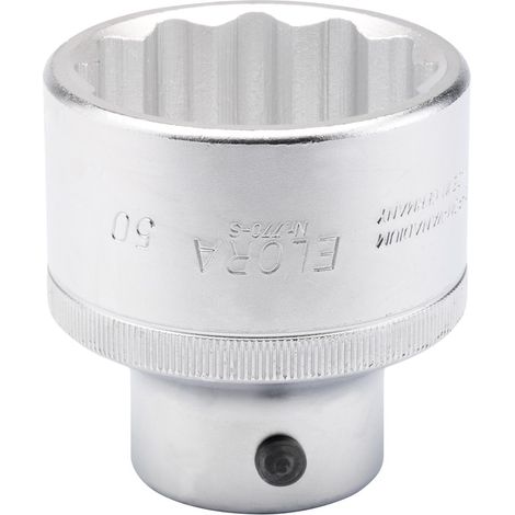Draper 50mm Bi-Hexagon Socket for 3/4-Inch Drive, 3/4" Square Drive, Metric Size, Heavy-Duty Hexagon Socket (1/5)