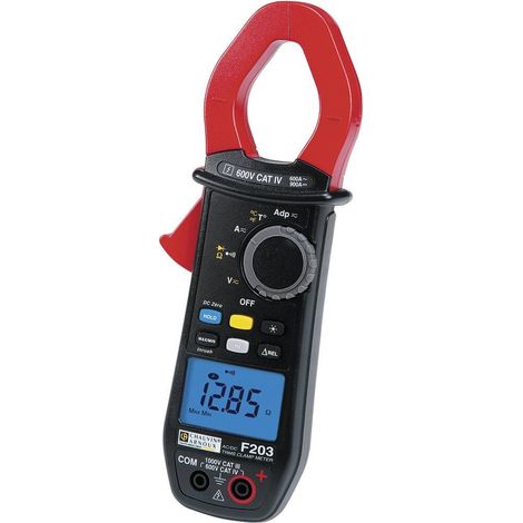 Pince multimètre F203, 6000 points, TRMS, AC/DC, 0,15.600 A, 900 crête (1/2)