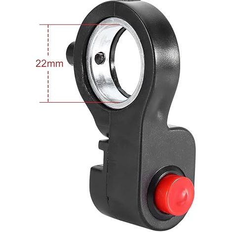 Interrupteur de klaxon pour guidon de moto 7/8'' - Interrupteur d'arrêt démarreur pour ATV Vélos Interrupteur à bouton-poussoir ON-OFF (1/4)