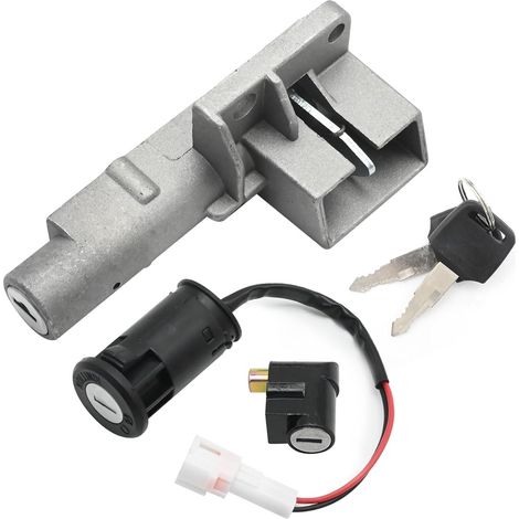 Aluminum motorcycle key ignition switch assembly, Motorcycle ignition switch assembly, Ignition start switch lock key assembly replacement