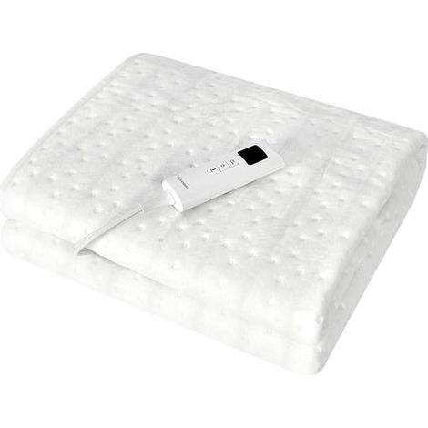 Couverture chauffante Couverture électrique Coussin chauffant 150  80cm Coussin de matelas thermique Table de massage Chauffe-corps Chauffe-lit 3 niveaux de chaleur Sous-couverture chaude (1/5)
