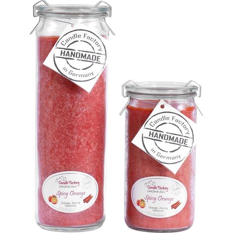 Candle Factory Kerzen-Set Spicy Orange Big + Mini Jumbo Duftkerze Dekokerze (1/5)