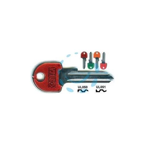 CHIAVI PER CILINDRI UNIVERSAL 5 SPINE GRANDI - UL051SLSL SX slim fluo colori assort. testa "L"