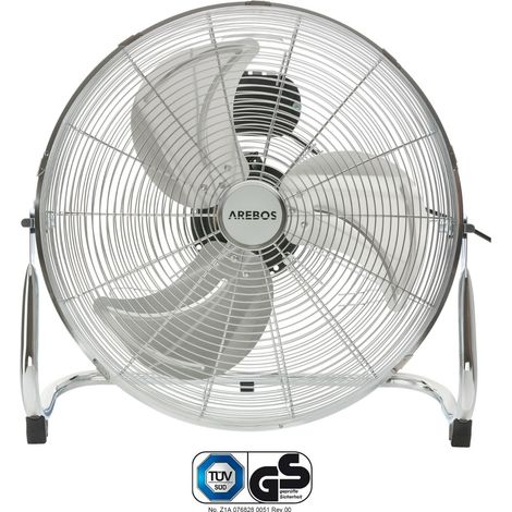 AREBOS Ventilatore da pavimento 18" Ø45 cm raffrescatore d’aria per capannoni