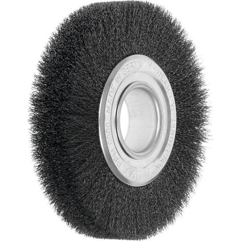 Lessmann Draht-Rundbürste Stahldraht 0,20 mm, Bürsten-⌀xBesatzbreite: 150X22 mm (1/2)