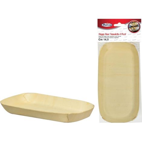 MAURY'S HAPPY HOUR VASSOIETTO 14.5CM BAMBOO 4PZ