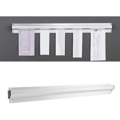 Bestelleinleger, Menükartenclip für die Küche, Wandbestellclip, Hotelbestellhalter, Papierhalter für Restaurants, Clip für Takeaway-Bonabholung, 60 cm lang, silber. (1/5)