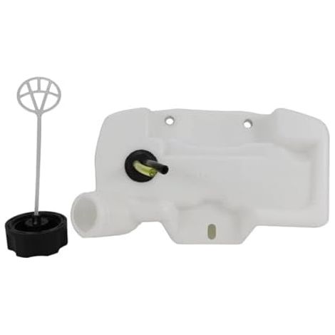 1E34F Réservoir d'huile compatible pour débroussailleuses, tondeuses, pièces de tondeuse, réservoir carburant en plastique blanc, grande capacité - (1/5)