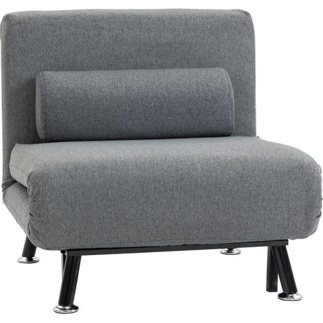 Fauteuil convertible 3 en 1 PEARL gris (1/5)