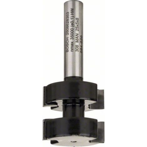 Fresa de muelle 8 mm D1 25 mm L 5 mm G 58 mm  BOSCH 2608628353