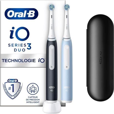 Oral-B iO Series 3n mit 2. Handstück Matt Black/Ice Blue (1/5)