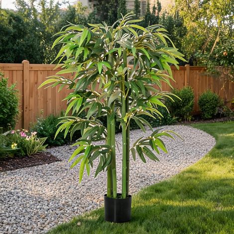 Plante artificielle vert en PE 17 x 17 x 140 cm (1/5)