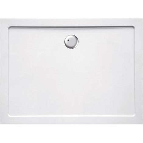 Piatto doccia 70x100 cm rettangolare ribassato EASYFLAT resina H3.5 cm MONACO Bianco (1/2)