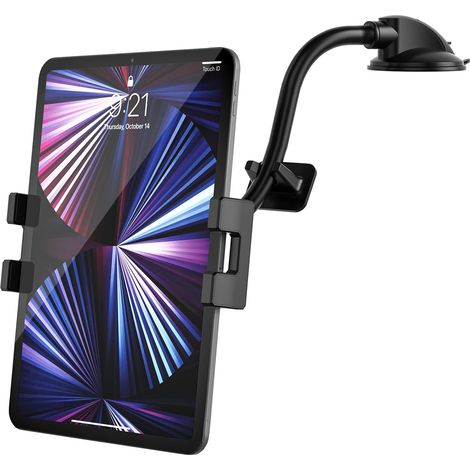 Soporte para tablet/teléfono para coche, para salpicadero, color negro, de 4 a 13 pulgadas. (1/5)