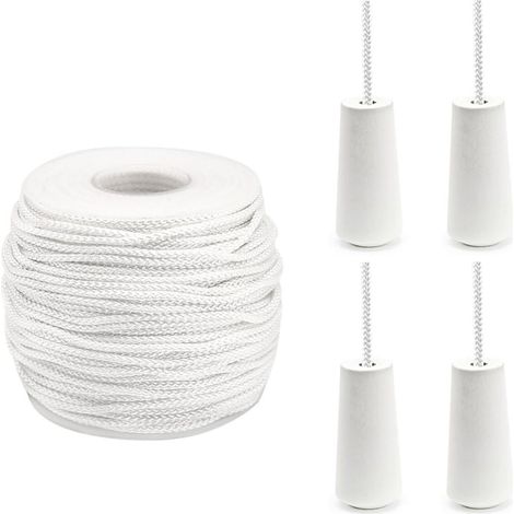54-yard size including 4 pendants, 2.2mm woven sunshade blind/roller blind rope/venetian blind repair DIY handmade rope (1/5)
