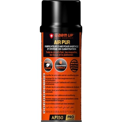 WARM UP AIR PUR purificateur desinfectant de climatisation et d'habitacle clim