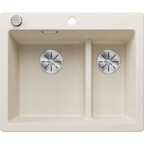BLANCO Einbauspüle PLEON 6 T Links InFino Silgranit Softweiß (1/2)