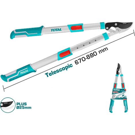 Total Tools Tijera poda By-pass mango extensible 670-880 MM