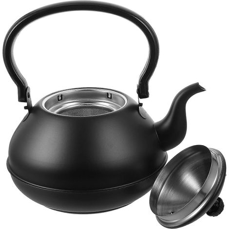 Bouilloire vintage en métal, bouilloire en acier inoxydable, théière de cuisine (1/5)