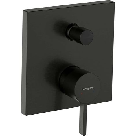 Hansgrohe Finoris - Mischer unter Putz, für 2 Verbraucher, chrom schwarz gebürstet 76416340