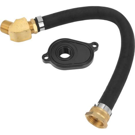 Kit di lavaggio radiatore olio con adattatore in alluminio anodizzato di ricambio per Ford Powerstroke 6.0L 2003‑2010