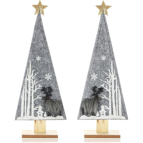 présentoir décoratif pour Noël, Sapin de Noël en Feutre (1/5)
