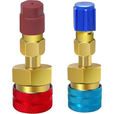 Adaptateur rapide R1234YF vers R134A, kit de conversion de connecteurs haut et bas côté R1234YF. (1/5)