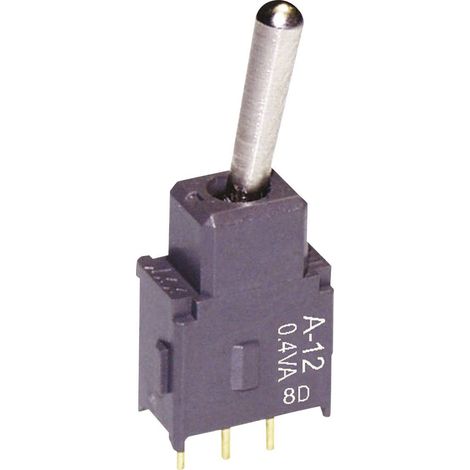 Interrupteur à levier 1 x On/On NKK Switches A12AP 28 V DC/AC 0.1 A à accrochage 1 pc(s)
