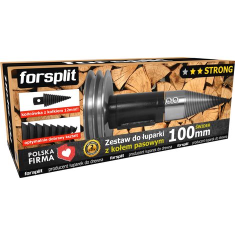 Divisore per punte da trapano da 100 mm con puleggia / Kit ZK2P-100K2