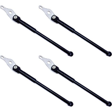 4X BéQuille de VéLo en Alliage 16 Pouces 349 Support de Stationnement pour Pikes 3Sixty Triple BéQuille à Essieu ArrièRe, Noir (1/5)