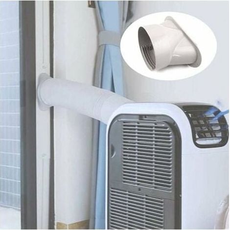 Adaptateur De Tuyau D'Évacuation - Pour Climatiseurs Portables - Embout Plat 130 mm - Filetage Universel Anti-Horaire - 1 Pièce (1/5)