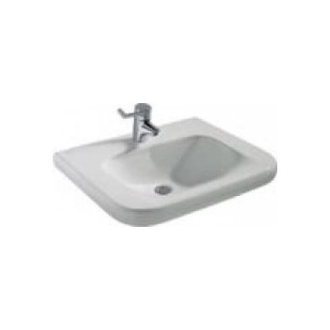 Ideal Standard Waschtisch Contour 21, 1 Hahnloch, ohne Überlauf unterfahrbar, 600x555x175mm, Weiß (1/5)