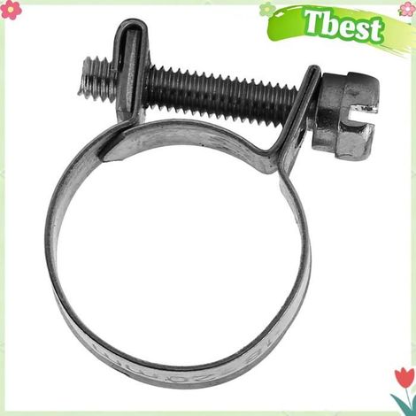 HURRISE Pince de tuyau 10pcs en acier inoxydable mini conduite de carburant tuyau de tuyau de tuyau de moteur greement 18-20 mm (1/5)