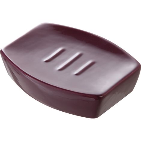 Porta sapone Da Appoggio Moderno in Ceramica Viola (1/2)