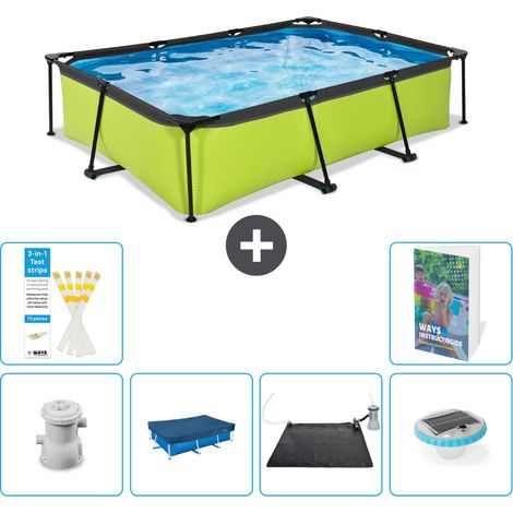 Exit Pool Rechteckig - 300x200x65 cm - 7-teilig S250