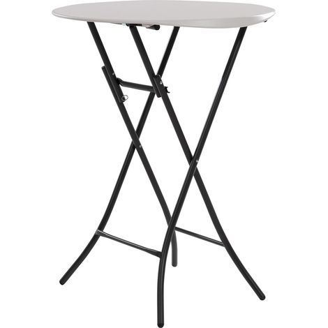 Lifetime Klappbare Hochtisch Creme 84 cm (1/5)