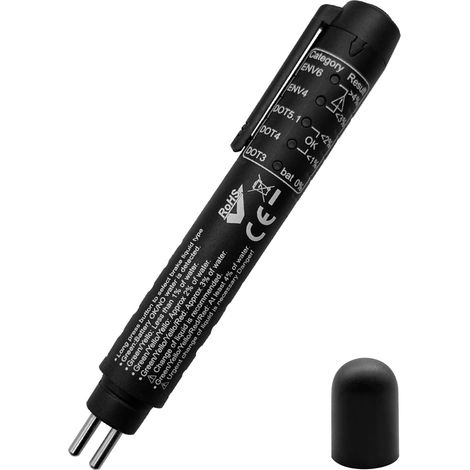 Version Améliorée du Stylo Testeur Liquide de Frein Automobile, Detecteur 5 en 1, Peut Test DOT3 DOT4 DOT5 ENV6 ENV4, 5 Indicateurs LED, Universel Liquide de Frein de Détection d'huile Pen (1/5)