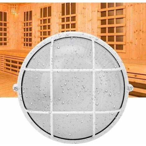 Sauna lampe-déflagrant Anti-haute température humidité Preuve ronde Lampe Accessoire for E27 fil Sauna,17.58.2cm