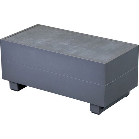 Inko Lounge-Tisch Pasadena Aluminium anthrazit 35x70 cm