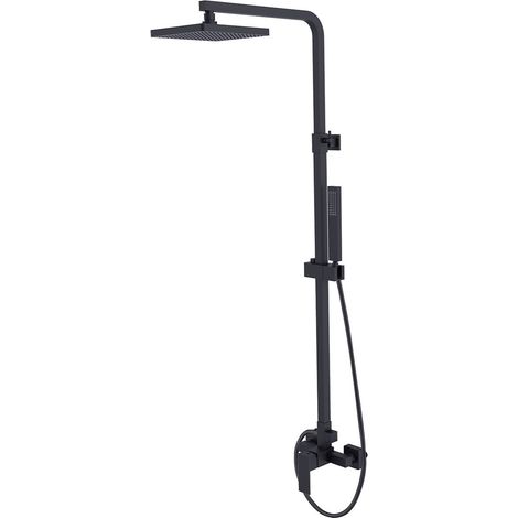 Conjunto de ducha de superficie Besco Modern Varium negro (1/2)