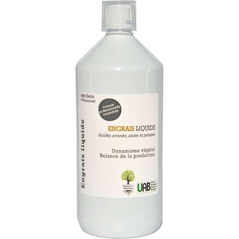 Engrais Acides Aminés, formule concentrée à diluer - Agro Sens - 1 litre (500 litres de préparation)